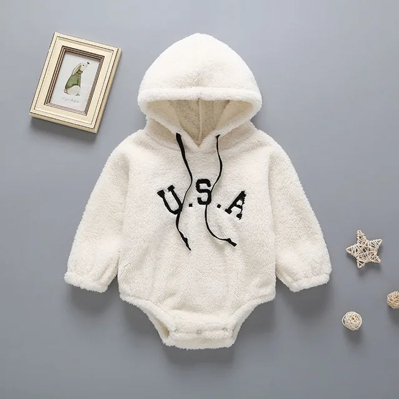 New 2022 Baby Girls Boys Bodysuits Baby Simple Embroidery Loose Package Fart Creeper Sweater Spring Autumn Baby Bodysuit