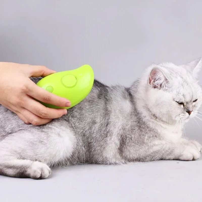 Cat Steam Brush Steamy Dog Brush 3 in 1 Electric Spray Cat Hair Brushes for Massage Pet Grooming Comb Hair Removal Combs