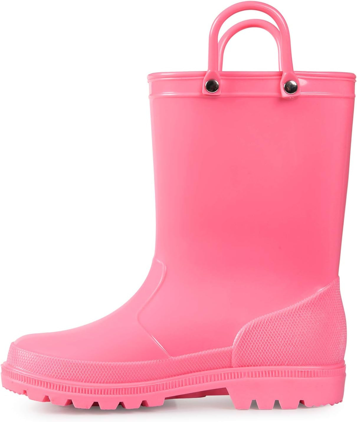 Kids Rain Boots, Toddler Girls & Boys Rain Boots Waterproof Memory Foam Insole and Easy-On Handles