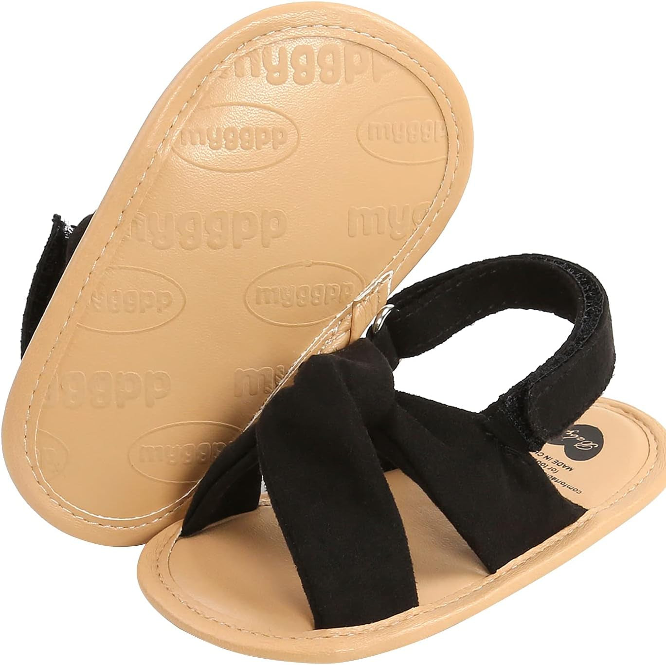 Breathable Summer Baby Girls Sandals Simple Style Solid Color Soft Sole Prewalker